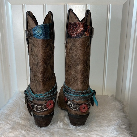 Durango Crush Accessorized cowgirl Boot boho western festival concert -size 7 - Picture 8 of 12